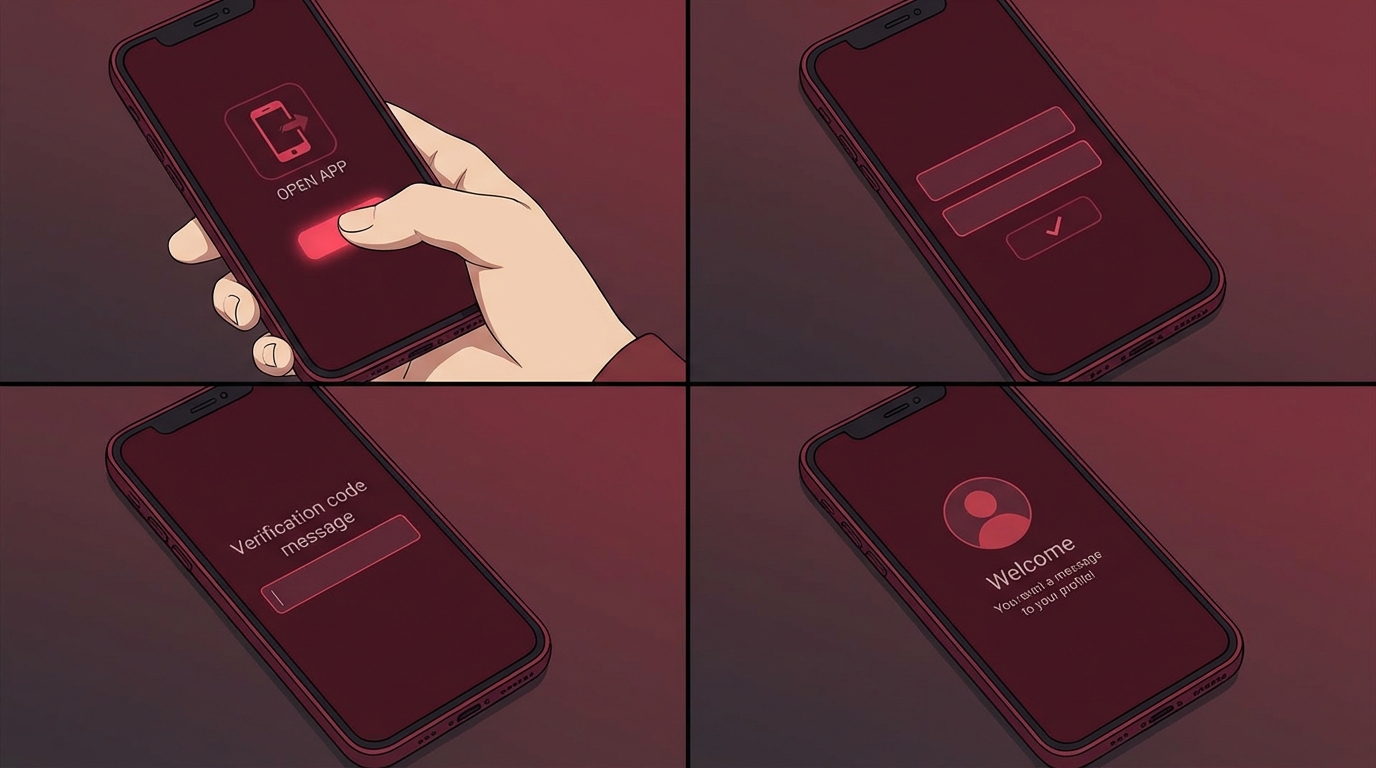 DMM TV無料トライアル登録手順のイメージ画像