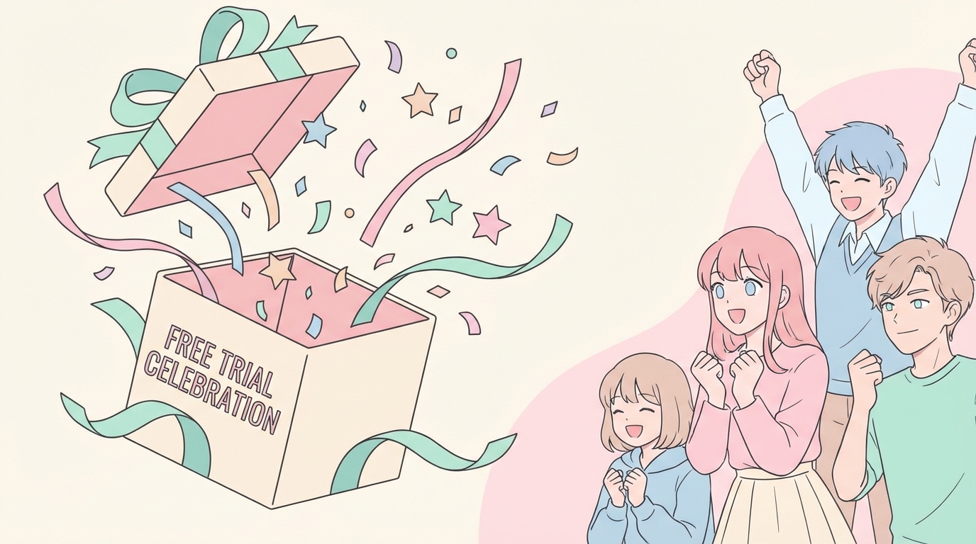 U-NEXT無料トライアル登録手順のイメージ画像